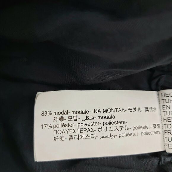 Zara Pants Womens Medium Dark Gray Straight Leg Relaxed Fit Lightweight Comfy - Picture 8 of 10